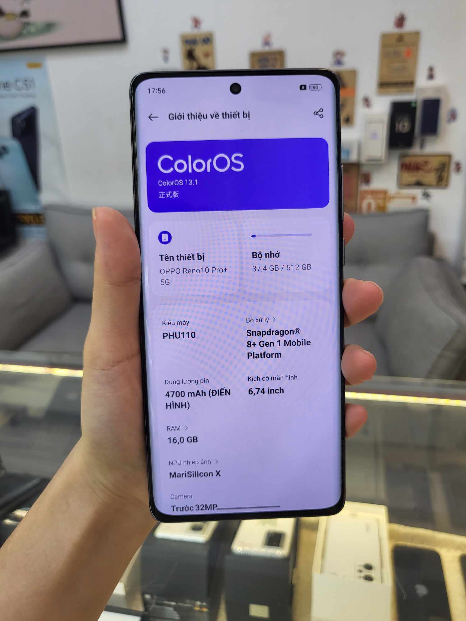 Điện thoại cũ Oppo Reno 10 Pro Plus