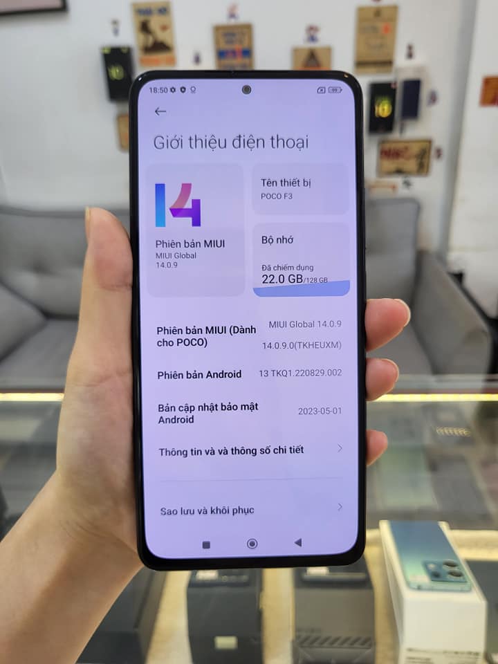 Điện thoại cũ Xiaomi Poco F3