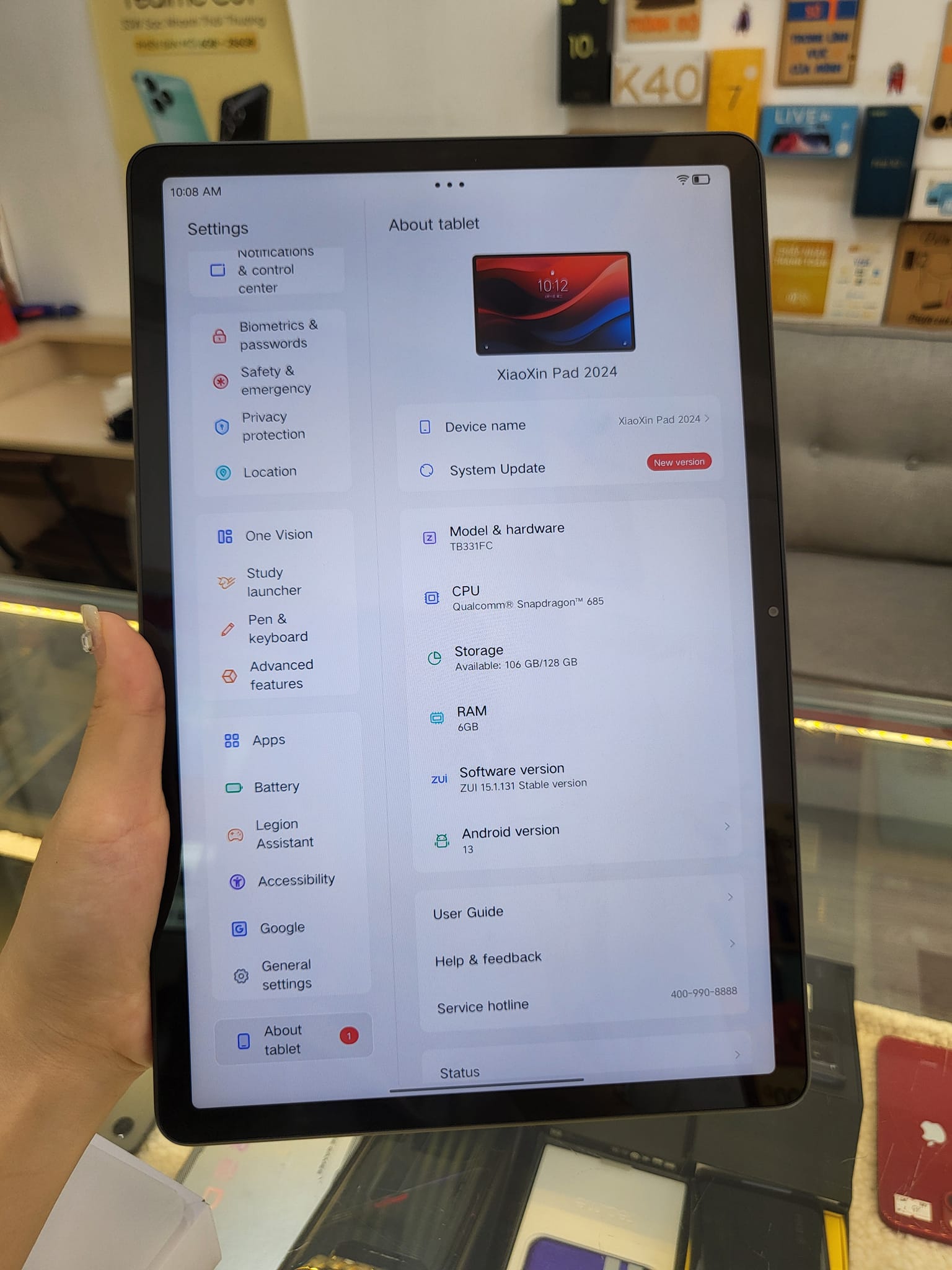 Máy tính bảng cũ Lenovo Xiaoxin 2024